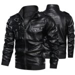Automne veste en cuir mode casual coupe - vent locomotive veste en cuir vtements pour hommes - funmoon ...