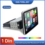 Autoradio 10 pouces - gearelec - android 11 - �cran tactile rotatif - bluetooth 4. 2 - gps int�gr�
