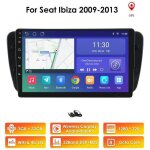 Autoradio 4g + 32g android 12 pour seat ibiza 6j 2009 2010 2011 2012 2013 navigation gps lecteur multimdia ...