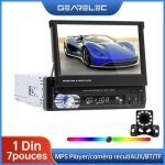 Autoradio 7 pouces - gearelec - �cran r�tractable - cam�ra de recul - bluetooth - aux / usb / tf