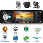Autoradio bluetooth prumya lecteur mp5 bluetooth de voiture hd 4. 1 pouces mains libres radio fm tf usb ...