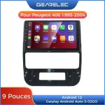 Autoradio gearelec 9 pouces android pour peugeot 406 avec carplay andriod auto gps bluetooth rds wifi ...