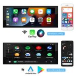 Autoradio gps cran tactile de 6. 9 2g + 32gb 1 din wifi bluetooth carplay sans fil android auto filaire ...