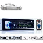 Autoradio stro in - dash bluetooth 1din mp3 lecteur fm am usb sd aux 12v