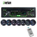 Autoradio uverbon 7 couleurs st�r�o fm radio 60w x 4 lecteur mp3 poste voiture support usb / sd / tf ...