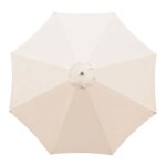 Auvent de rechange pour parasol de terrasse - 3 m - pais et rsistant - 8 baleines pour terrasse jardin ...