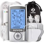 Stimulateur musculaire - auvon - tens - anti - douleur rechargeable - 16 programmes - 10 lectrodes haute ...