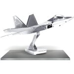 Avion f - 22 raptor - maquette en m�tal - lockheed martin - f - 22 raptor - enfant - 14 ans - metal earth ...