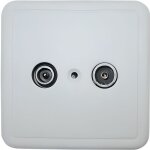 Prise murale tv / fm avec v. r. sur sortie tv cae prisetvfm