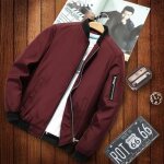 Ay? vestes en cuir à la mode pour hommes vestes militaires pour hommes - rouge Ay? vestes en cuir à la mode pour hommes vestes militaires pour hommes - rouge