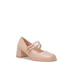 Babies en simili avec talon et bout carr�. dot�es de deux brides r�glables. pour femme - escarpins - ...