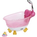 Baby born baignoire de bain rose interactive bathtub - accessoires pour poupees