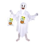 Dguisement halloween garon - ciao - baby ghost costume - taille 4 - 6 ans - sac trick - or - treat