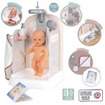 Baby nurse - douche - cape de bain + pousse mousse - douchette amovible et focntionnel - pour poupons ...