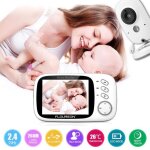 Babyphone num�rique sans fil floureon vb603 - �cran lcd 3. 2?? - vision nocturne - grande capacit� de ...