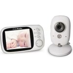 Babyphone vid�o babycam blanc 32 pouces lcd 2. 4ghz surveillance sans fil cam�ra b�b� moniteur soutien ...