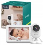 Babyphone vido lionelo babyline 6. 2 - fullhd - communication bidirectionnelle - sans fil - blanc