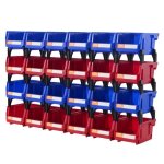 Bac a bec - vevor - bac de rangement empilable suspendu plastique de garage 24pcs 137 x 105 x 78 mmplastique ... Bac a bec - vevor - bac de rangement empilable suspendu plastique de garage 24pcs 137 x 105 x 78 mmplastique ...