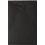 Bac � douche - idralite - blend - rectangulaire - anthracite - effet pierre - 90x140x26 cm