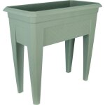 Bac � fleurs / culture / potag�re - riviera - izigarden 60 - 5950x33x735 cm - 50% recycl� - vert argile ...