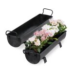 Relaxdays balconnière gouttière pot de fleurs métal jardinière zinc jardin bac à fleurs déco set de 2 ... Relaxdays balconnière gouttière pot de fleurs métal jardinière zinc jardin bac à fleurs déco set de 2 ...