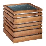 Bac  fleurs - jardipolys - lign z 50 - bois trait autoclave - acier galvanis - capacit 95l