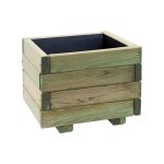 Bac � fleurs en pin trait� first 27 litres