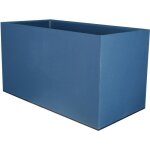Bac  fleurs rectangulaire riviera granit - plastique - 80x40 cm - bleu