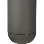 Bac  fleurs rond riviera granit tulipe - plastique - diamtre 50 cm - gris