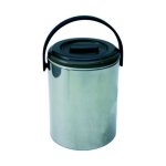 Bac � gla�ons - inox - 22l - gris - seau � gla�ons - r�sistant et �l�gant