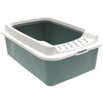 Bac  litire avec rebords - rotho mypet - bonnie - 57. 2 x 39. 3 x 20. 9 cm - vert