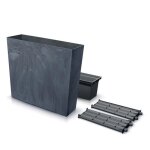 Bac � plantes avec pot int�rieur prosperplast urbi case beton effect tower bac � fleurs pour lint�rieur ...