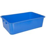 Bac en plastique universel pour volailles kerbl 295 l - bleu - 63x39x17 cm