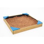 Bac a sable bois avec bache de fond et couverture de protection tp toys 90 x 90 x 12 cm Bac a sable bois avec bache de fond et couverture de protection tp toys 90 x 90 x 12 cm