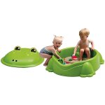 Bac  sable - paradiso toys - grenouille - 2 siges intgrs - couvercle de protection - 84 x 92 x 38 ...