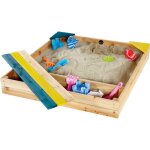Bac � sable - plum - store - it wood - bois - ext�rieur - 96 cm x 15 cm - marron