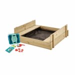 Bac à sable - tp toys - explorateur - bois fsc - 90x100x27 cm - avec bancs et accessoires Bac à sable - tp toys - explorateur - bois fsc - 90x100x27 cm - avec bancs et accessoires