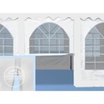 B�che de c�t� - toolport - l. 2 m x h. 2 m - pvc blanc - qualit� europ�enne - montage facile