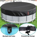 B�che 4 saisons pour piscine hors sol b�che protection pour piscine couverture de ext�rieur ronde spa ...