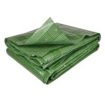 B�che arm�e verte 4 x 3 m 160 g / m� d�coupable b�che poly�thyl�ne renforc�e ind�chirable modulable anti ...