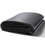 B�che bassin - vevor - 46 x 6 m 15 mmsous - couche epdmnoirpour �tangs � poissons carpes koi jeux deau ...