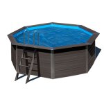 B�che � bulles pour piscine composite ovale 804 x 386 m - gr�