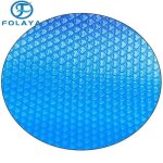 B�che � bulles pour piscine folaya - ronde � 360cm - protection uv - imperm�able - bleu