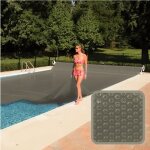 B�che � bulles 5 m x 10 m pour piscine - 300 microns - gris - linxor