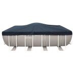 B�che dhivernage pour piscine tubulaire rectangulaire intex l 732 x l 366 m