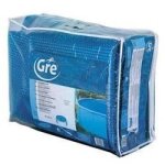 B�che �t� piscine hors sol - gre - ovale - 485 x 335 cm - 180 microns - protection piscine