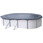 Bche dhiver pour piscine mtal ou rsine ovale 76 m x 39 m