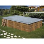 Bâche dhivernage pour piscine bois rectangulaire lemon 375 x 200 m - gré Bâche dhivernage pour piscine bois rectangulaire lemon 375 x 200 m - gré