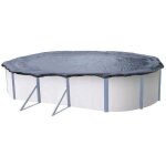 Bche dhiver pour piscine mtal ou rsine ovale 8 m x 49 m