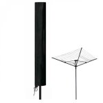 Bche housse de protection impermable pour schoir parapluie - 180 x 30 x 30 cm - noir - linxor